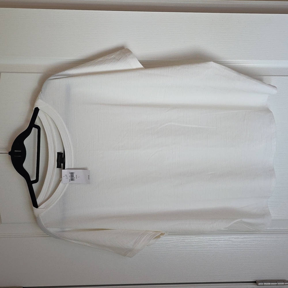 J. Jill Dolman Style Short Sleeve Tee in White with Soft Fabric From Wearever